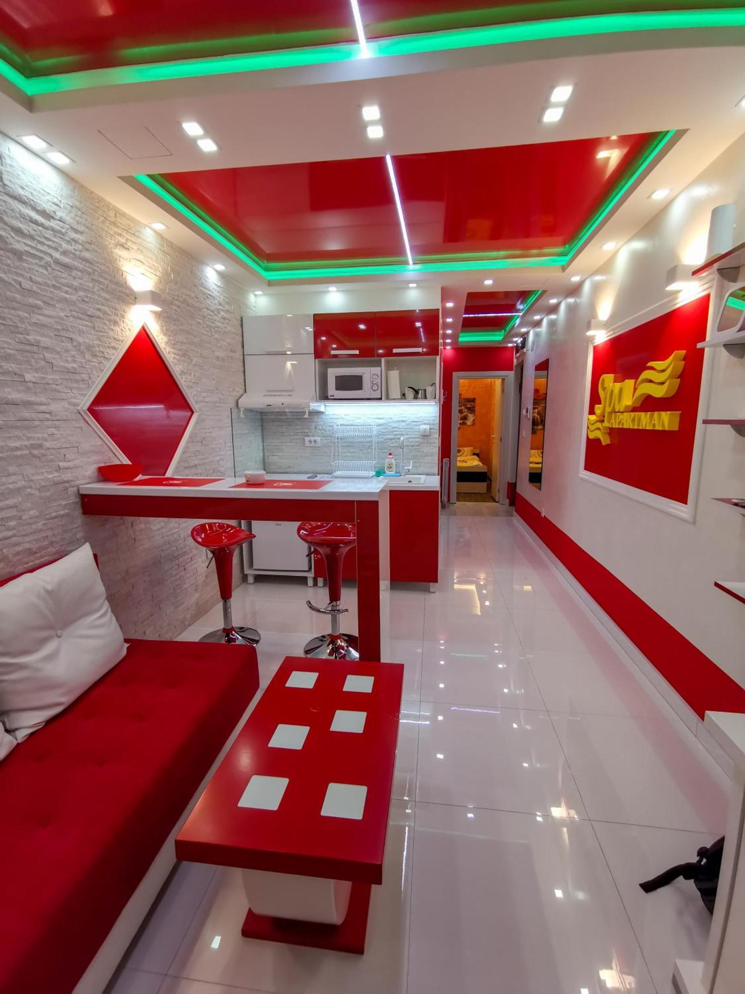 Spa Apartman Red Passion Appartement Belgrado Buitenkant foto